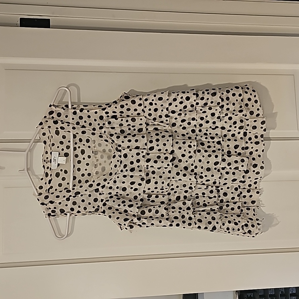 LOFT Ann Taylor, Polka-dot Tank Top, Size M